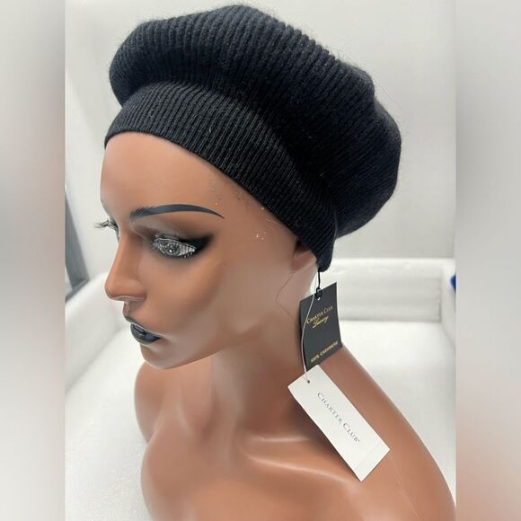 Charter club women’s beret hat 100% cashmere - Picture 1 of 3